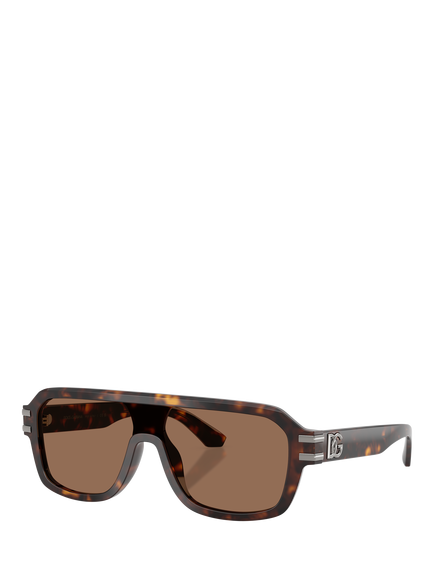 Dolce & Gabbana DG4507 Men's Aviator Sunglasses, Havana/Brown