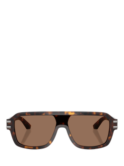 Dolce & Gabbana DG4507 Men's Aviator Sunglasses - view 2, Havana/Brown