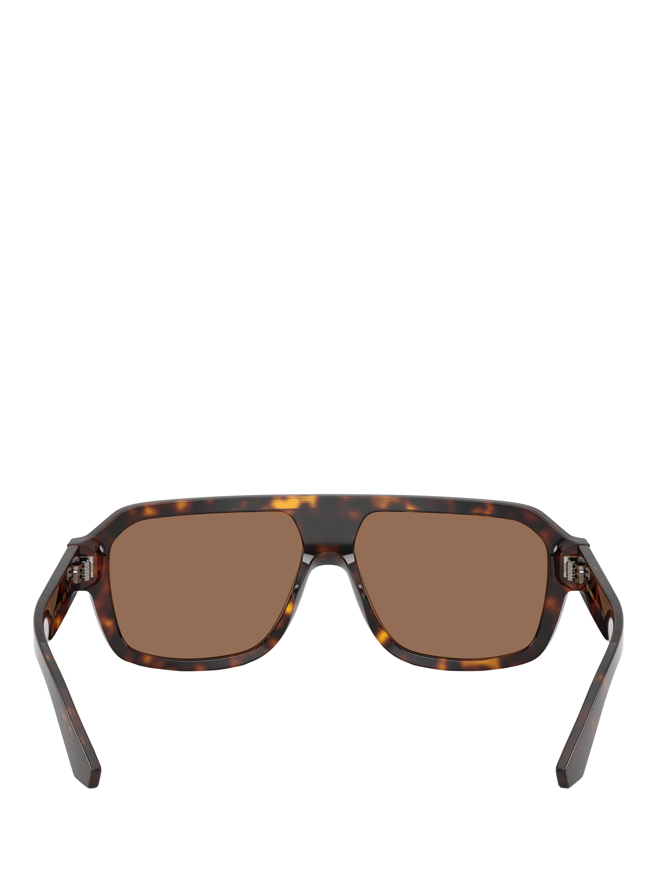 Product image 4 of 5, which shows Dolce & Gabbana DG4507 Men's Aviator Sunglasses, Havana/Brown