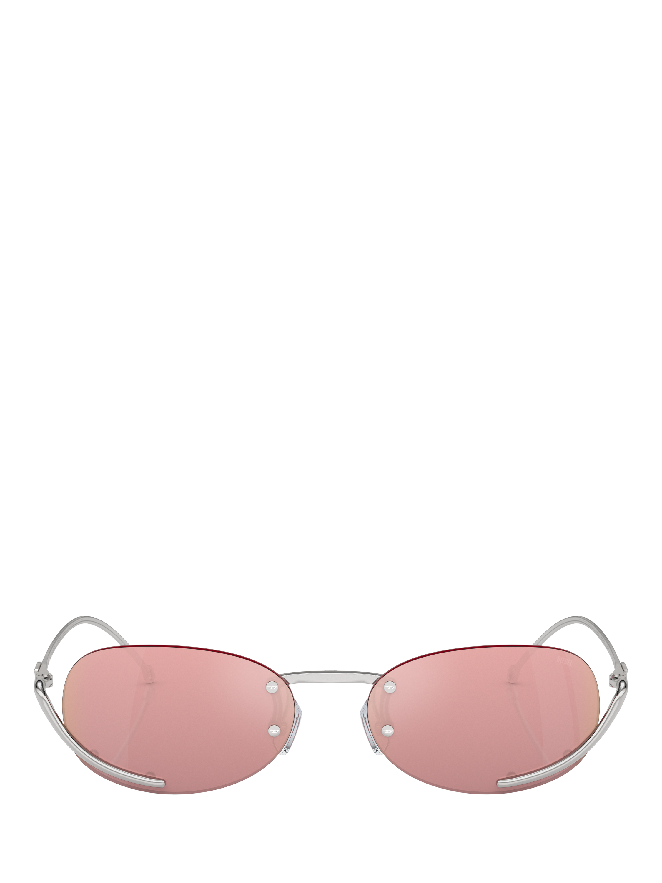 Product image 2 of 5, which shows Diesel DL1004 Unisex Oval Sunglasses, Pink