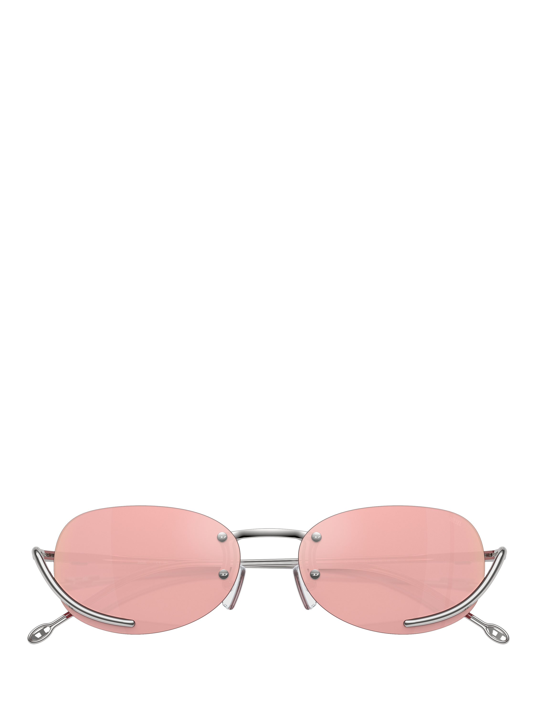 Product image 5 of 5, which shows Diesel DL1004 Unisex Oval Sunglasses, Pink