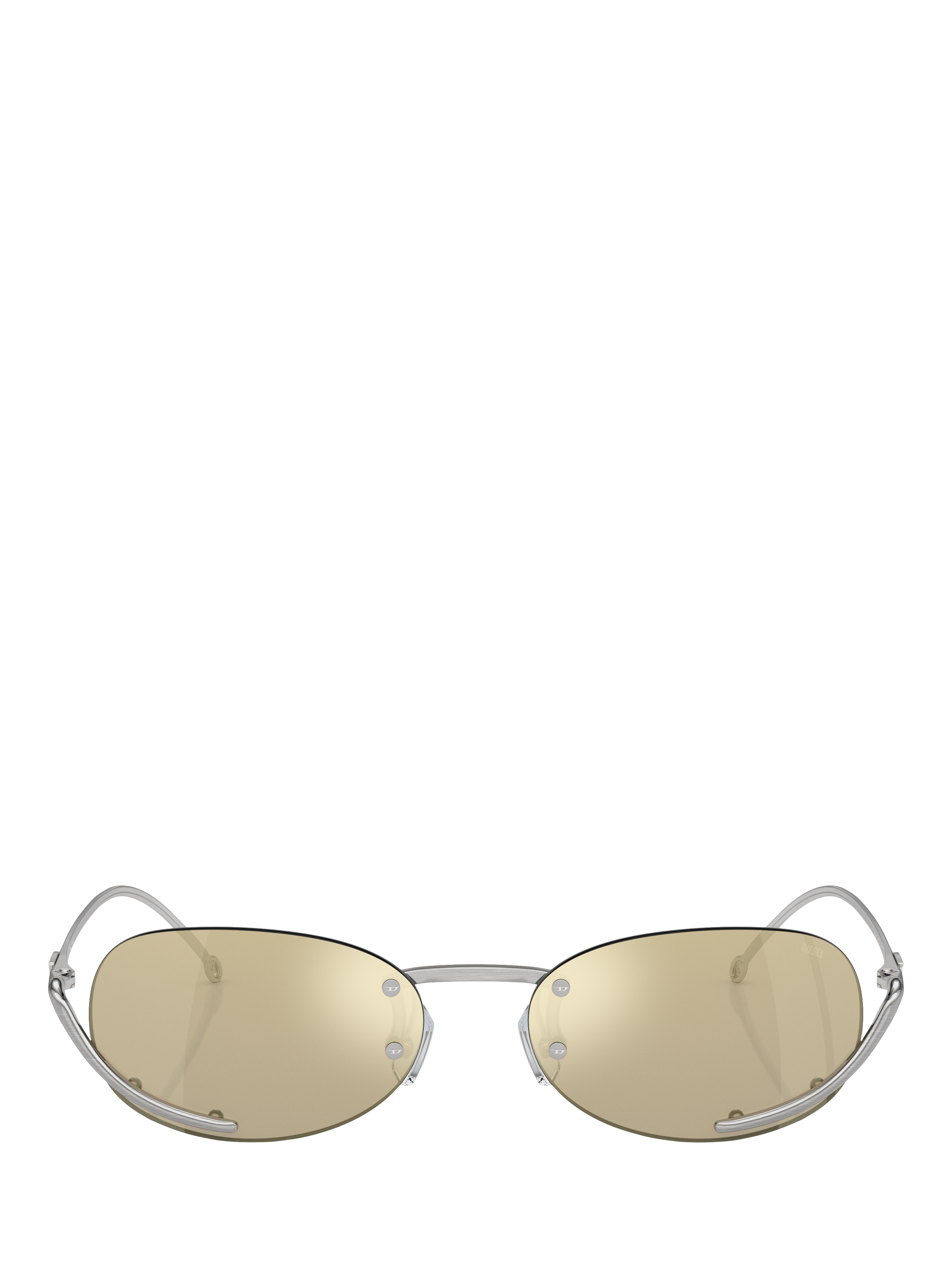 Product image 2 of 5, which shows Diesel DL1004 Unisex Oval Sunglasses, Gold