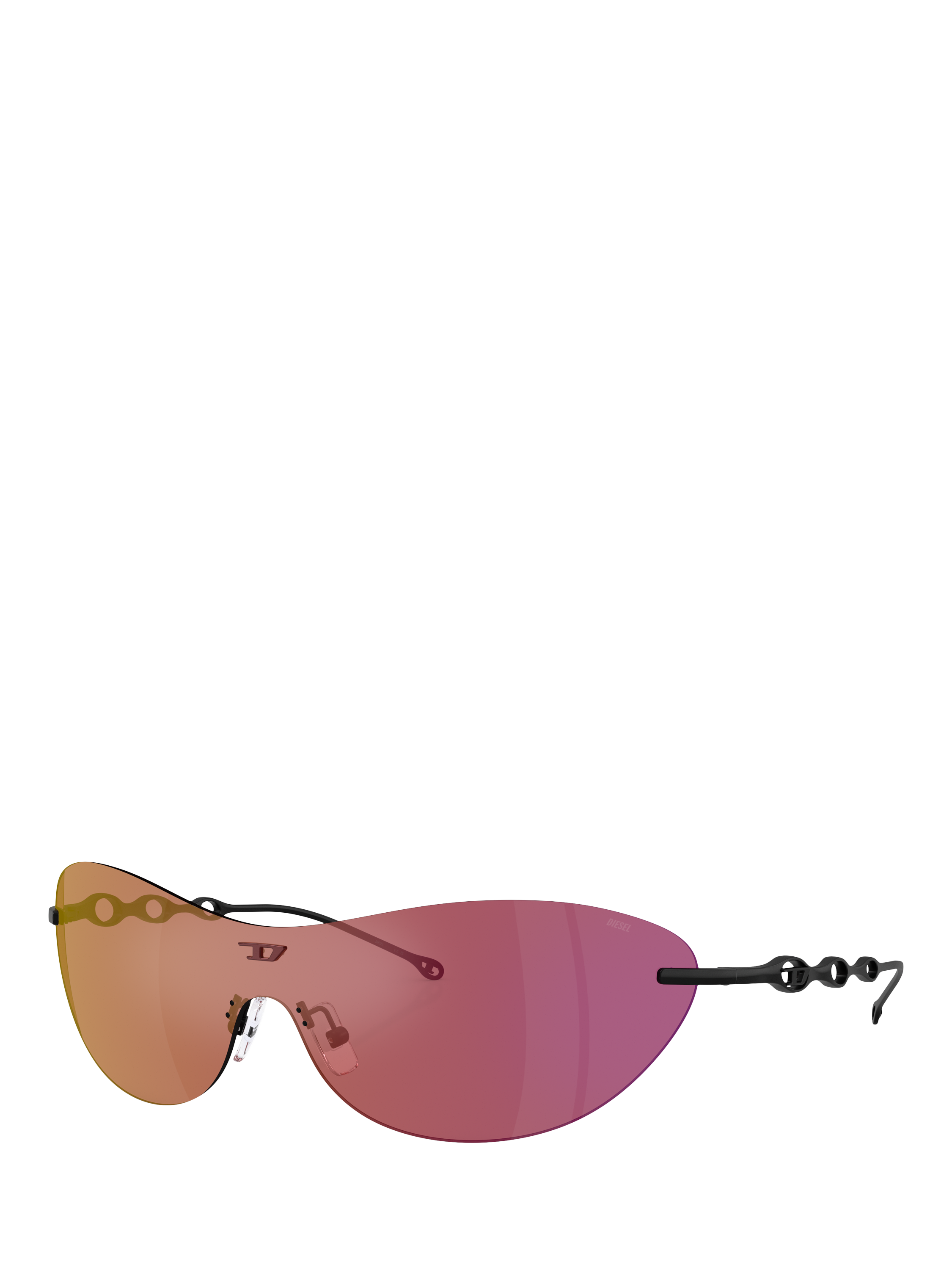 Product image 1 of 5, which shows Diesel DL1006 Unisex Wrap Sunglasses