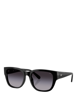 Diesel DL2005 Unisex Square Sunglasses, Black, Black
