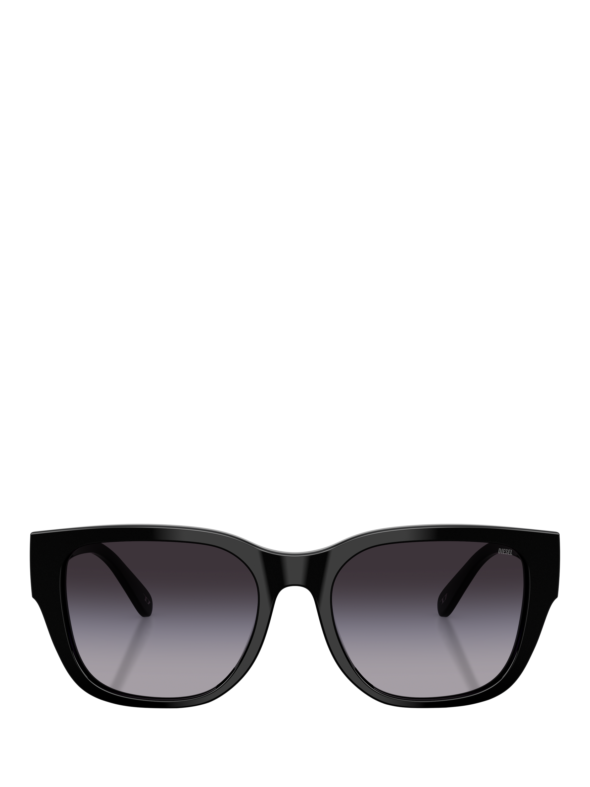 Product image 2 of 5, which shows Diesel DL2005 Unisex Square Sunglasses, Black