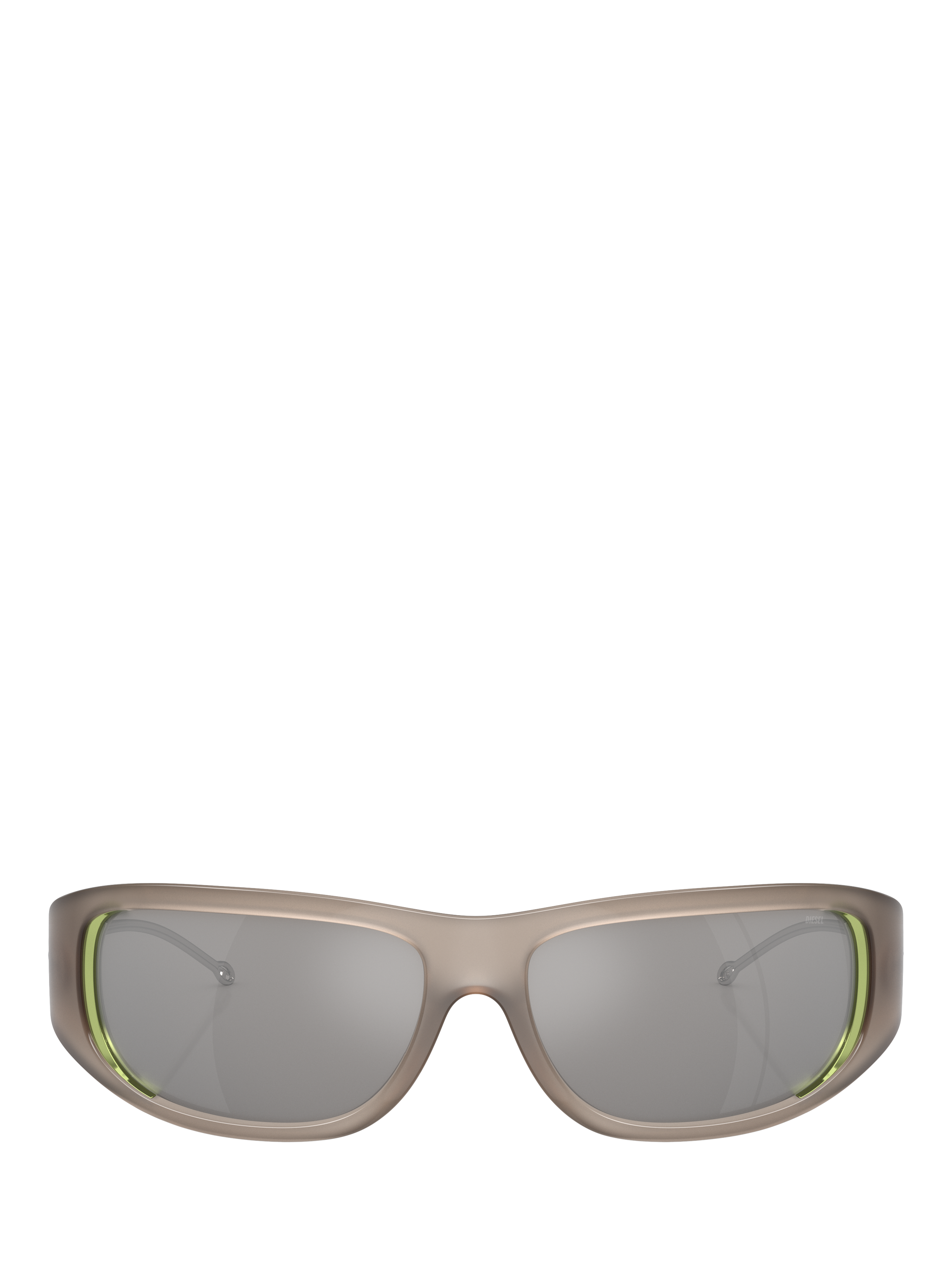 Product image 2 of 5, which shows Diesel DL3001 Unisex Wrap Sunglasses, Grey