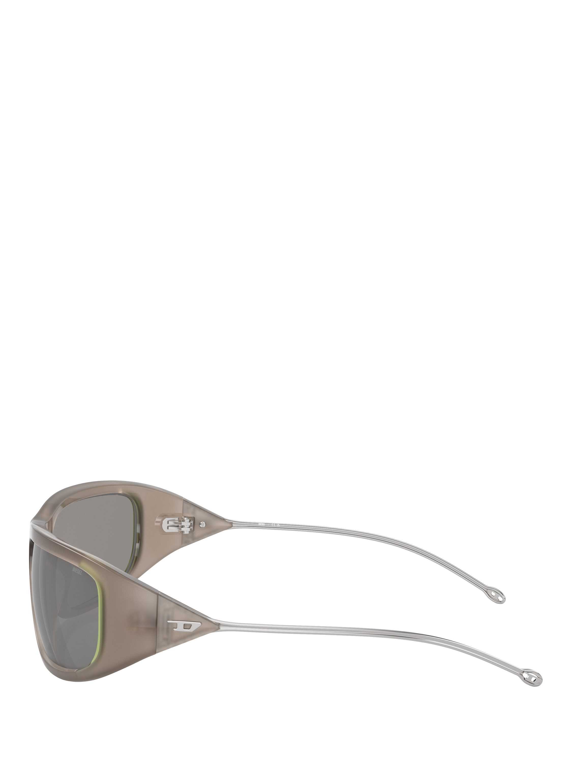 Product image 3 of 5, which shows Diesel DL3001 Unisex Wrap Sunglasses, Grey