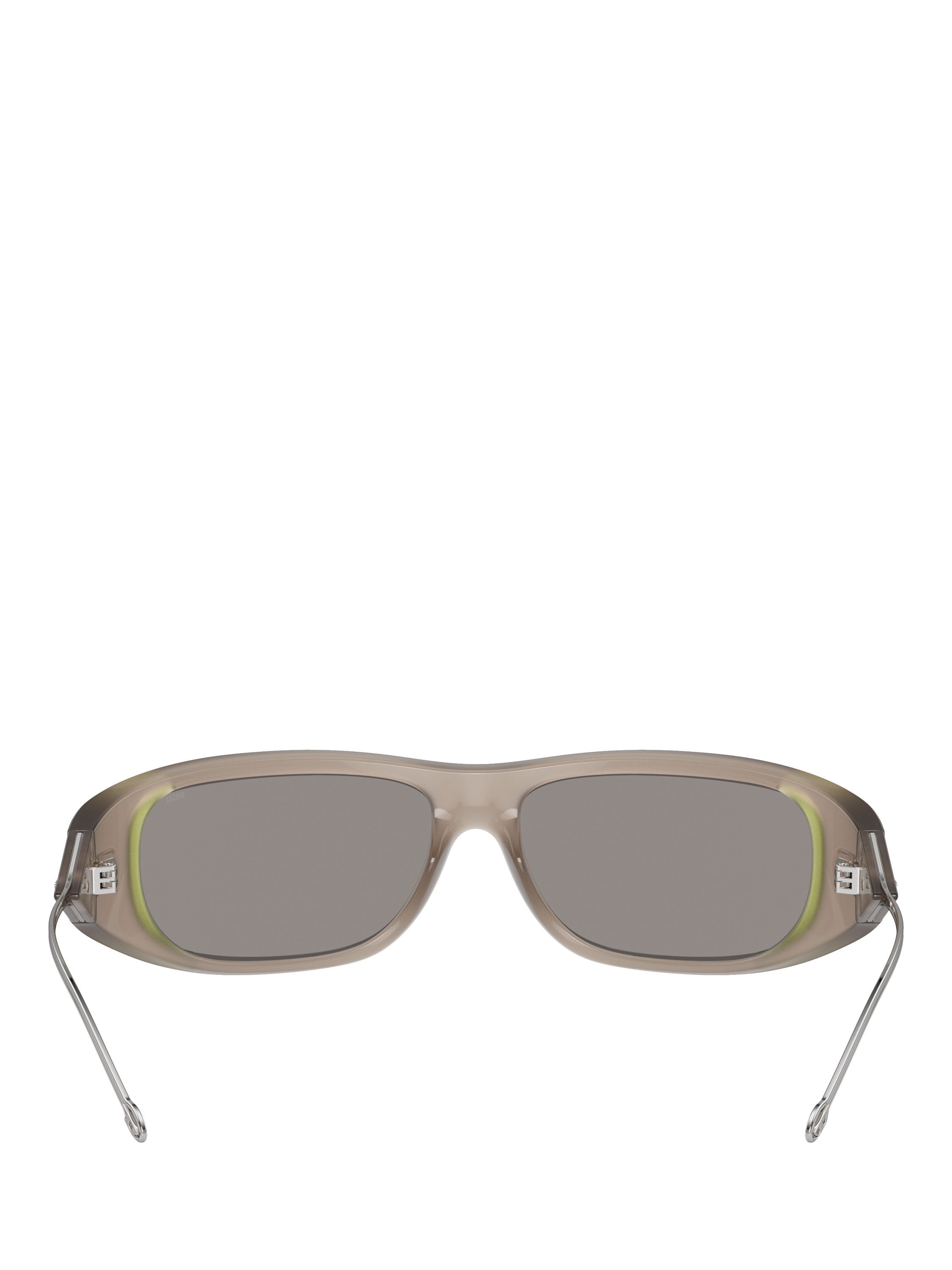 Product image 4 of 5, which shows Diesel DL3001 Unisex Wrap Sunglasses, Grey