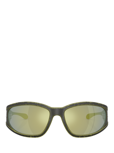 Diesel DL3002 Unisex Pillow Sunglasses, Multi - view 2, Green/Multi