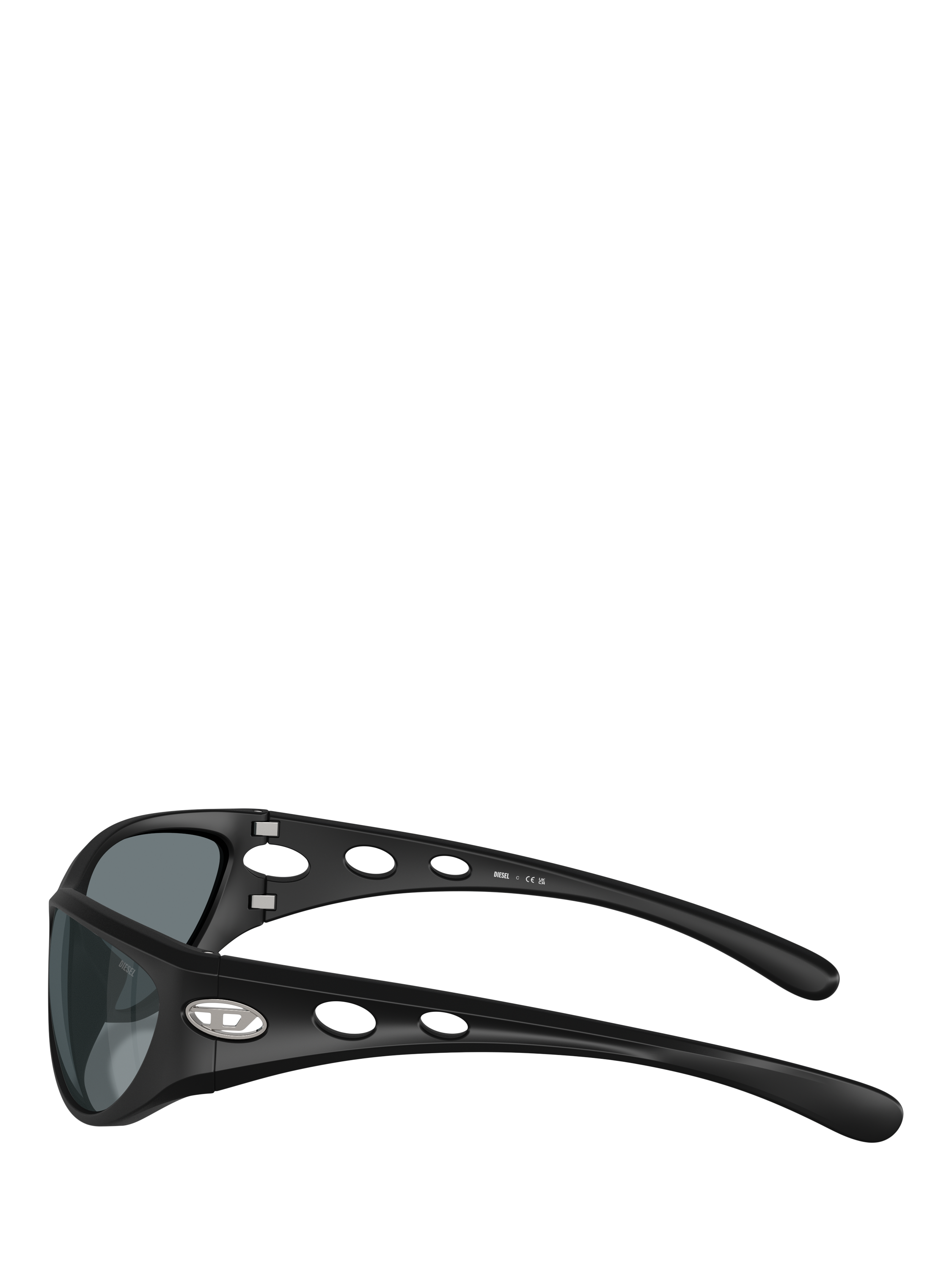 Product image 3 of 5, which shows Diesel DL3004 Unisex Cat Eye Sunglasses, Black