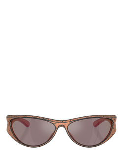 Diesel DL3004 Unisex Cat Eye Sunglasses, Multi - view 2, Bronze/Copper