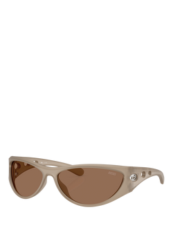 Diesel DL3004 Unisex Cat Eye Sunglasses, Grey/Brown