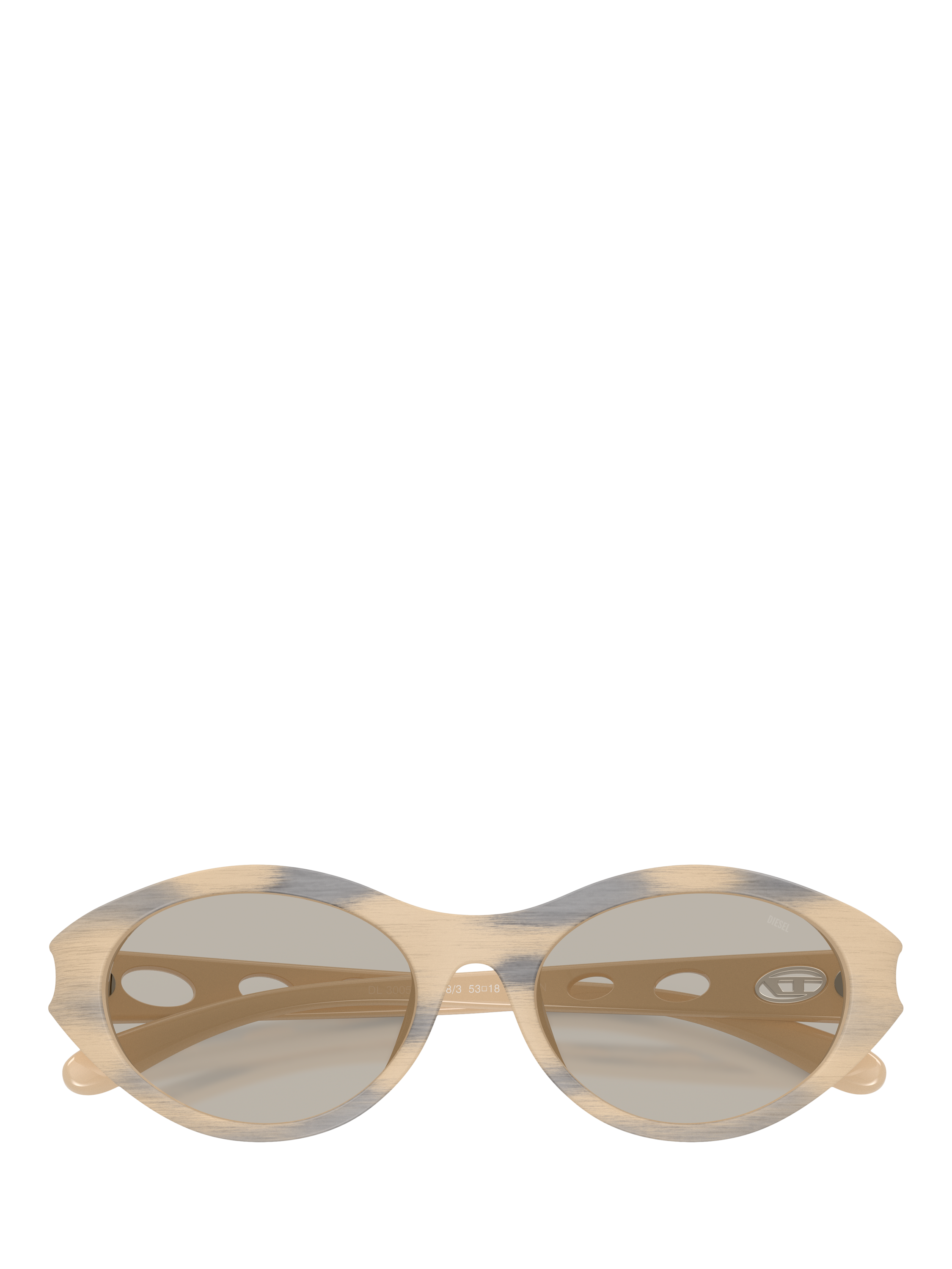 Product image 5 of 5, which shows Diesel DL3005 Women's Oval Sunglasses, Yellow