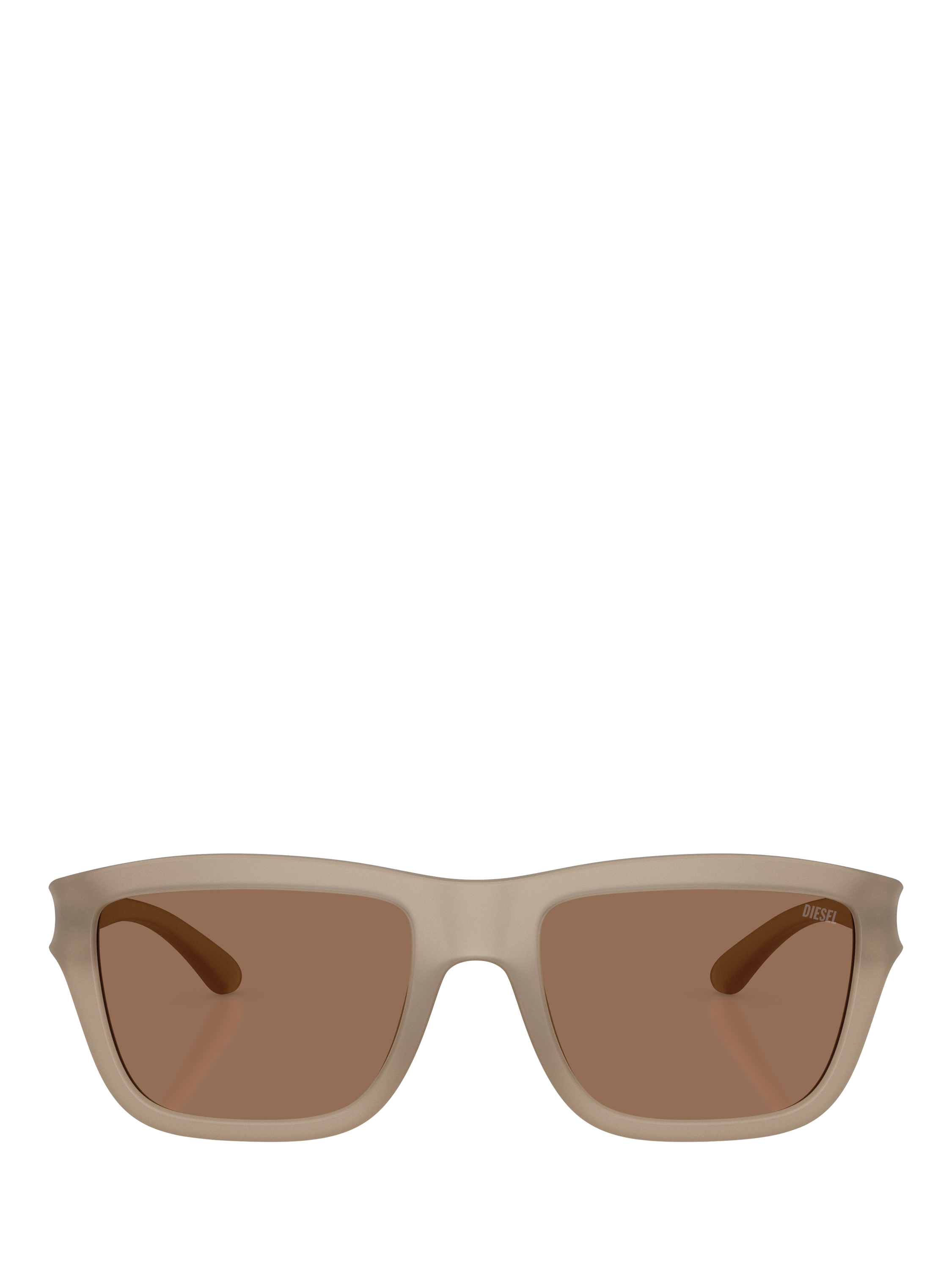 Product image 2 of 5, which shows Diesel DL3006 Unisex Square Sunglasses, Grey/Brown