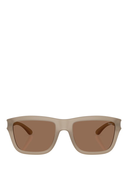 Diesel DL3006 Unisex Square Sunglasses, Grey/Brown - view 2, Grey/Brown