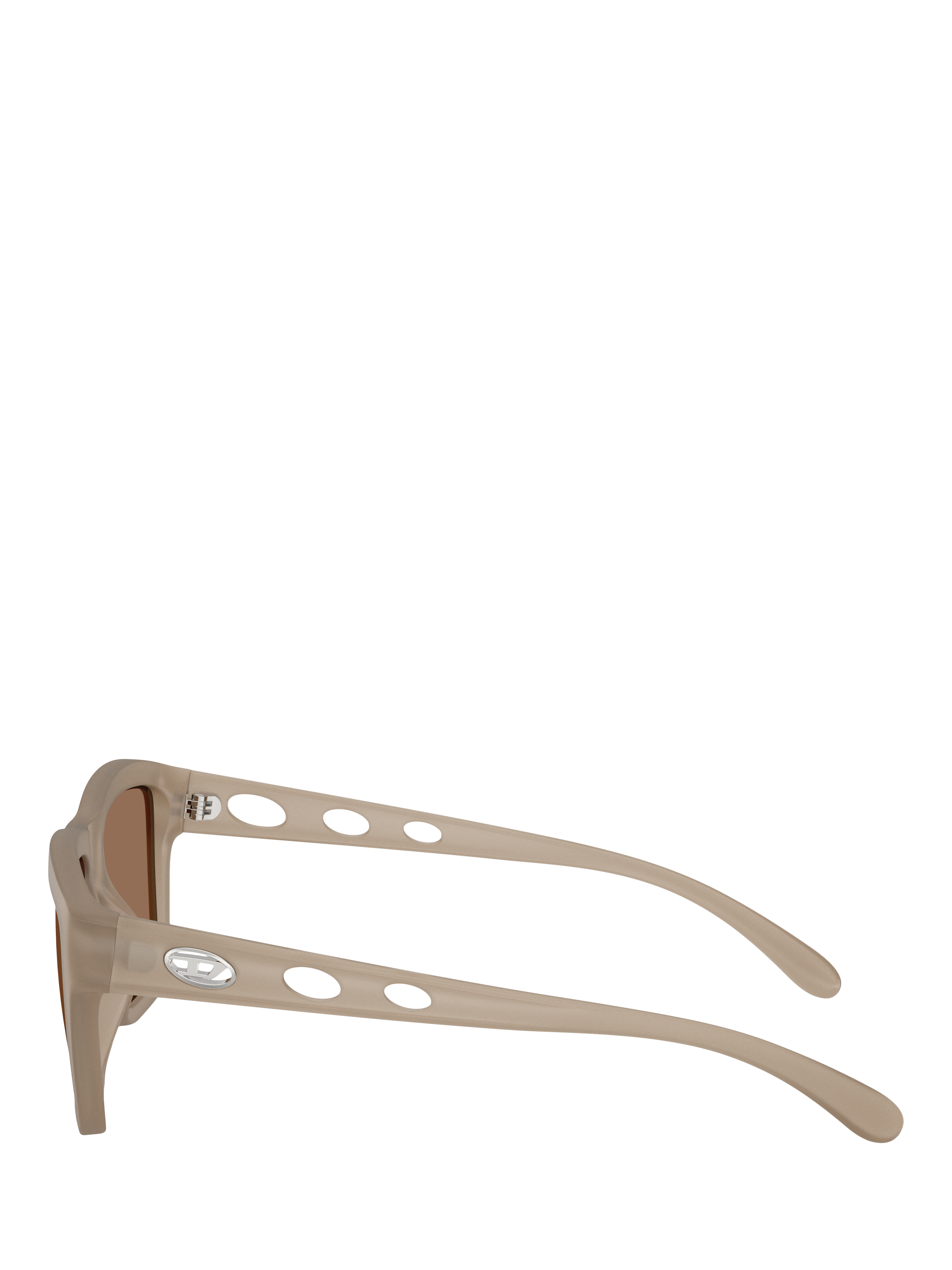 Product image 3 of 5, which shows Diesel DL3006 Unisex Square Sunglasses, Grey/Brown