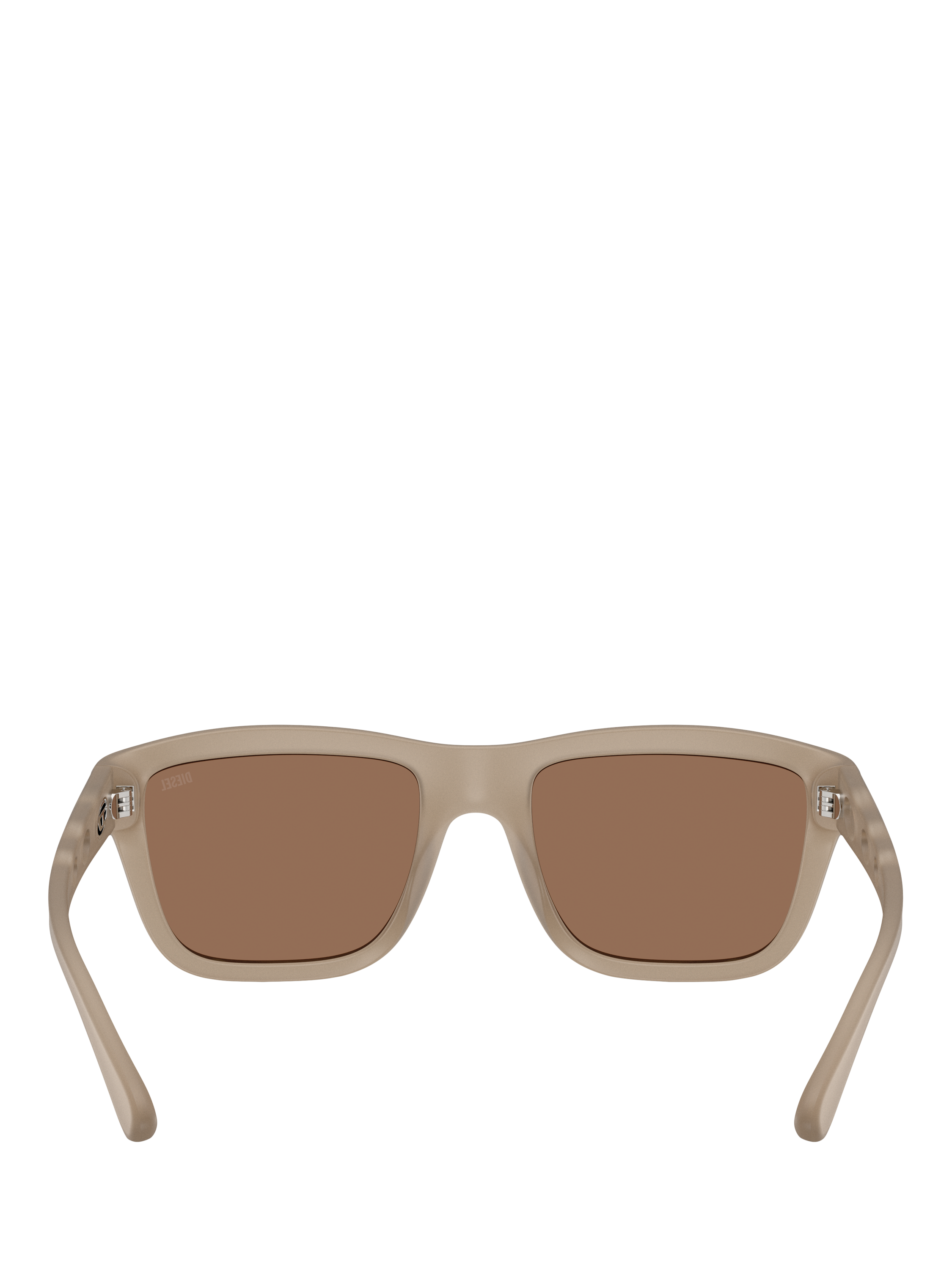 Product image 4 of 5, which shows Diesel DL3006 Unisex Square Sunglasses, Grey/Brown