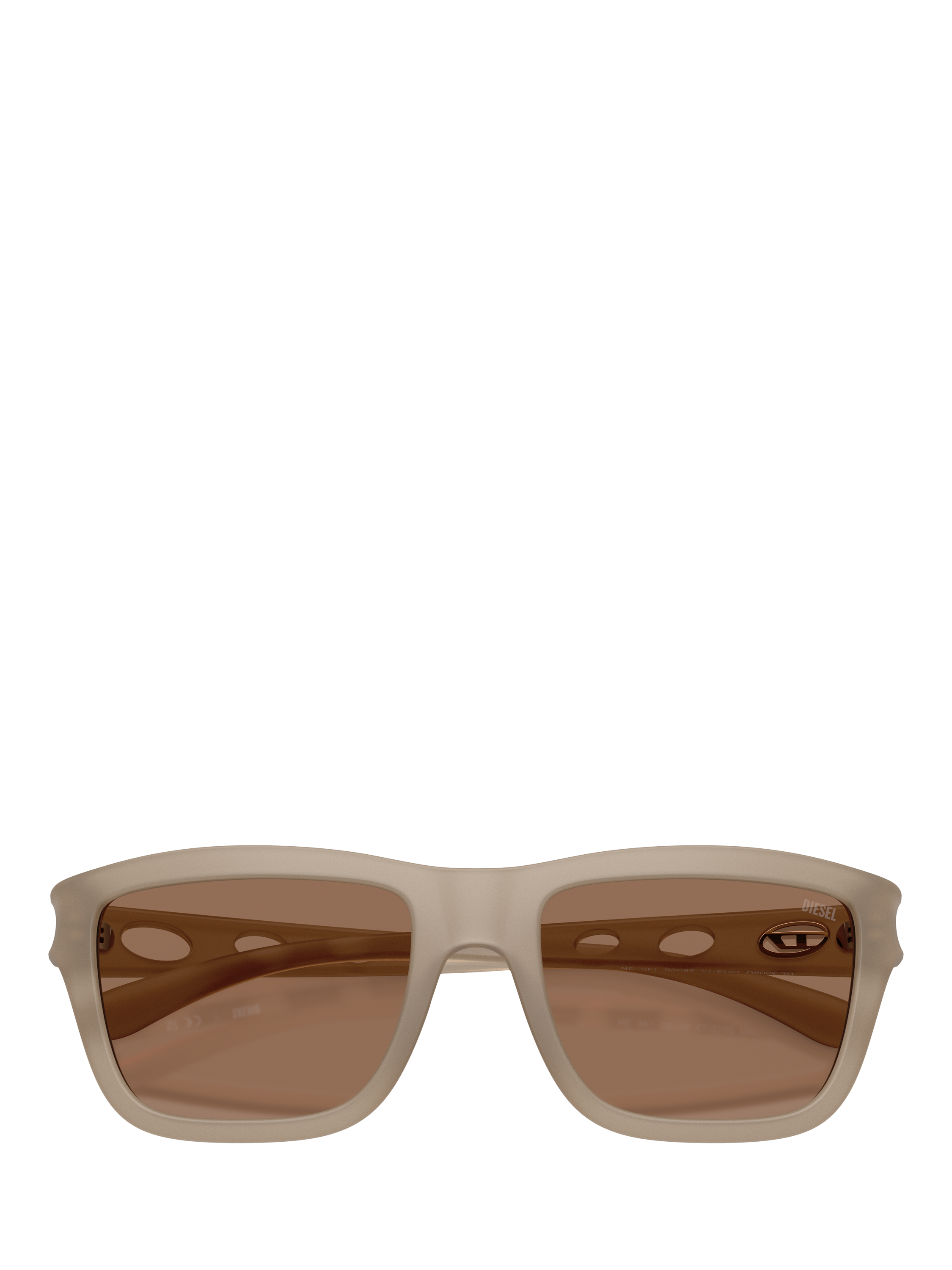 Product image 5 of 5, which shows Diesel DL3006 Unisex Square Sunglasses, Grey/Brown