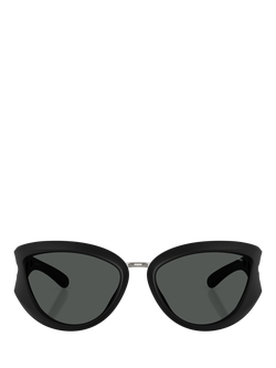 Diesel DL3007 Unisex Cat Eye Sunglasses, Black - view 2, Black
