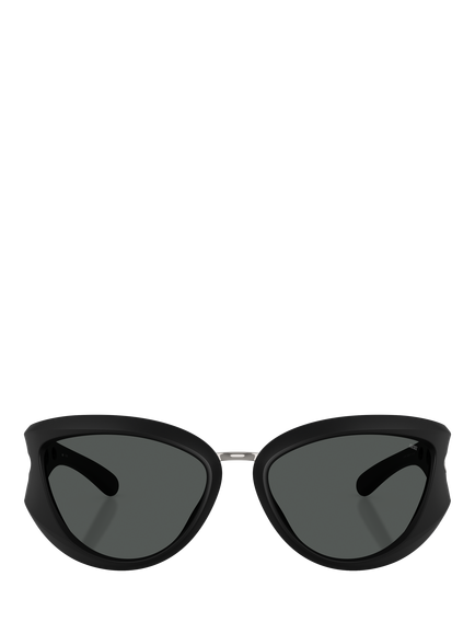 Diesel DL3007 Unisex Cat Eye Sunglasses, Black - view 2, Black