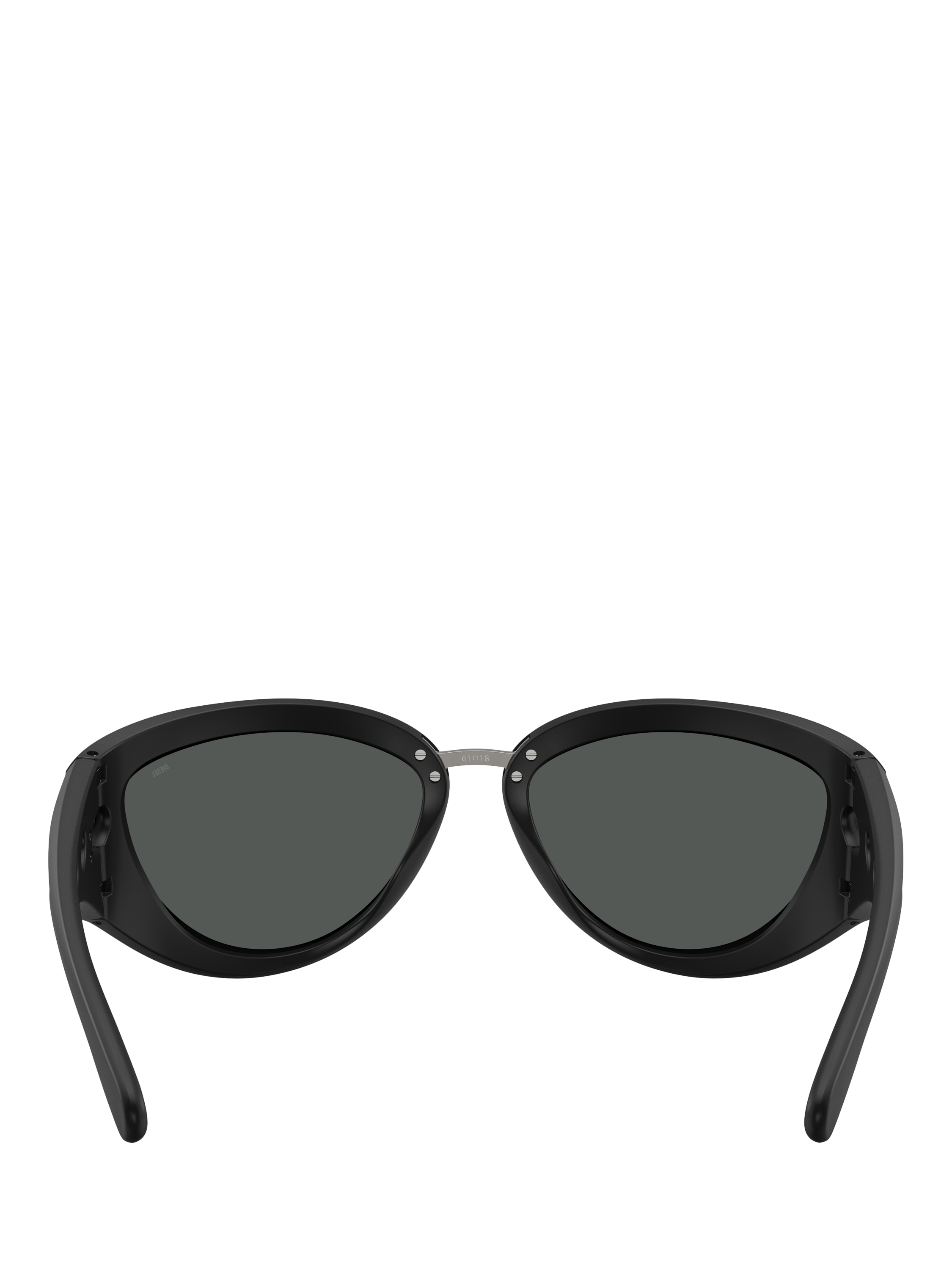Product image 4 of 5, which shows Diesel DL3007 Unisex Cat Eye Sunglasses, Black