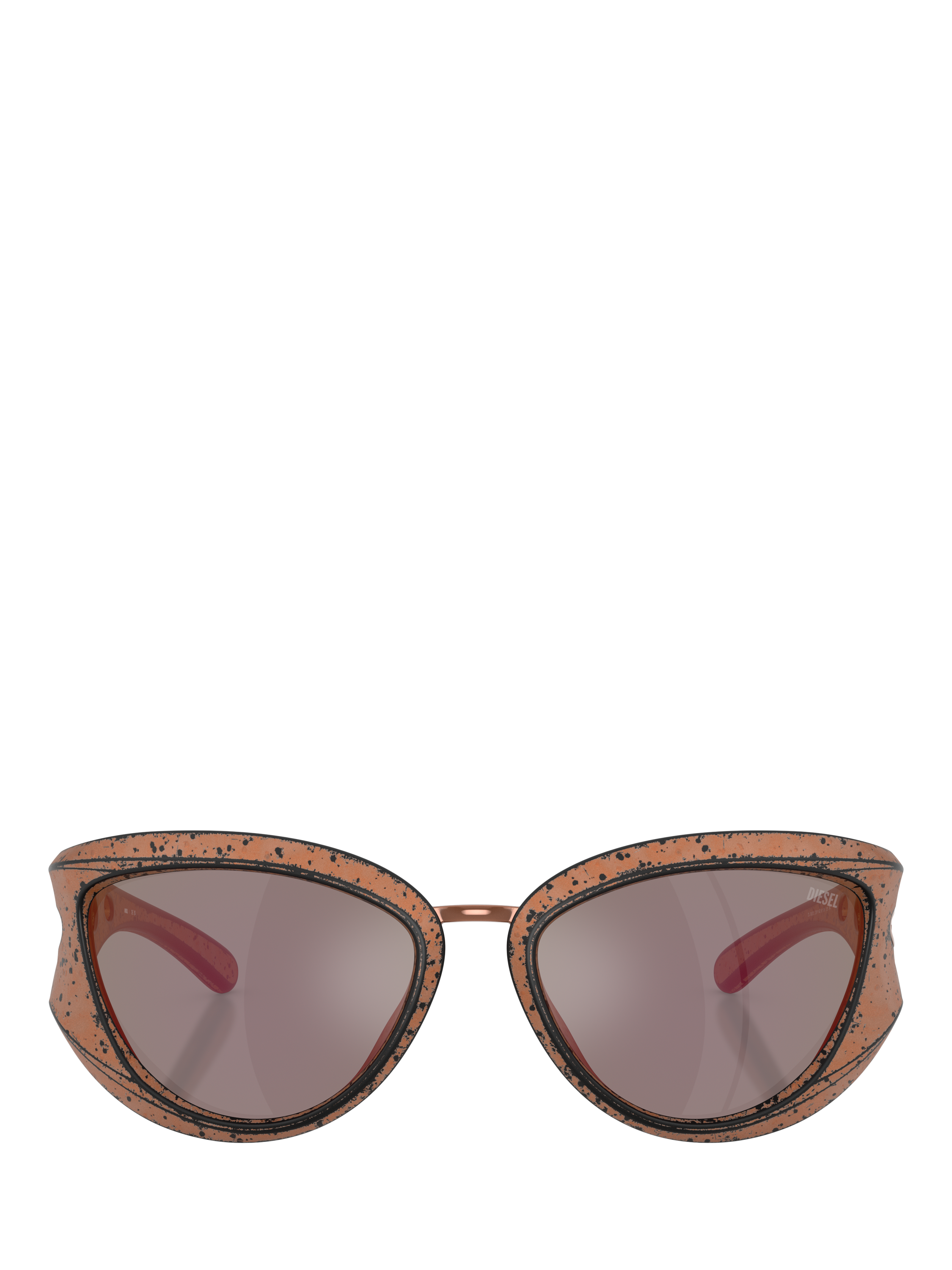 Product image 2 of 5, which shows Diesel DL3007 Unisex Cat Eye Sunglasses, Metallic