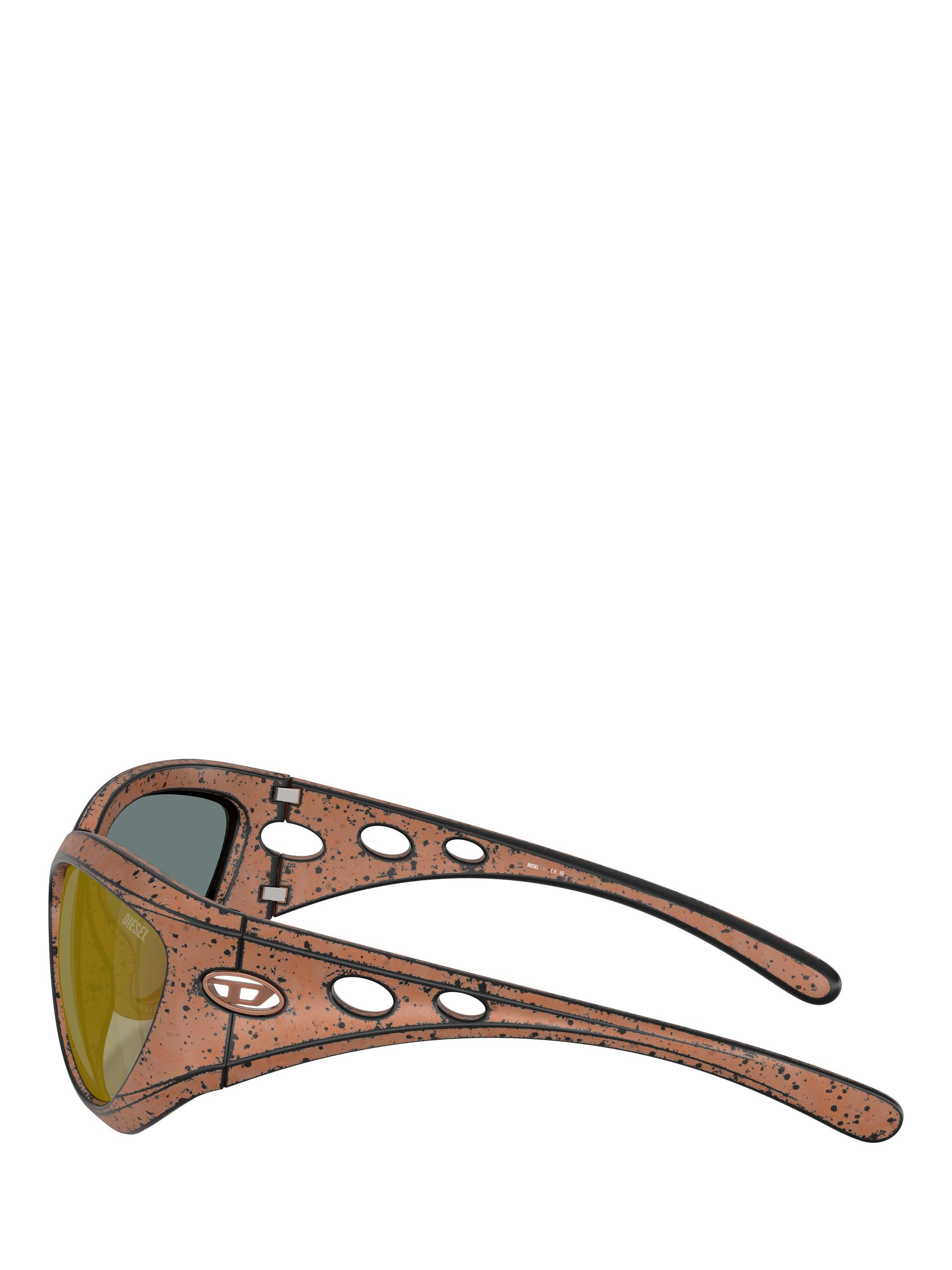 Product image 3 of 5, which shows Diesel DL3007 Unisex Cat Eye Sunglasses, Metallic