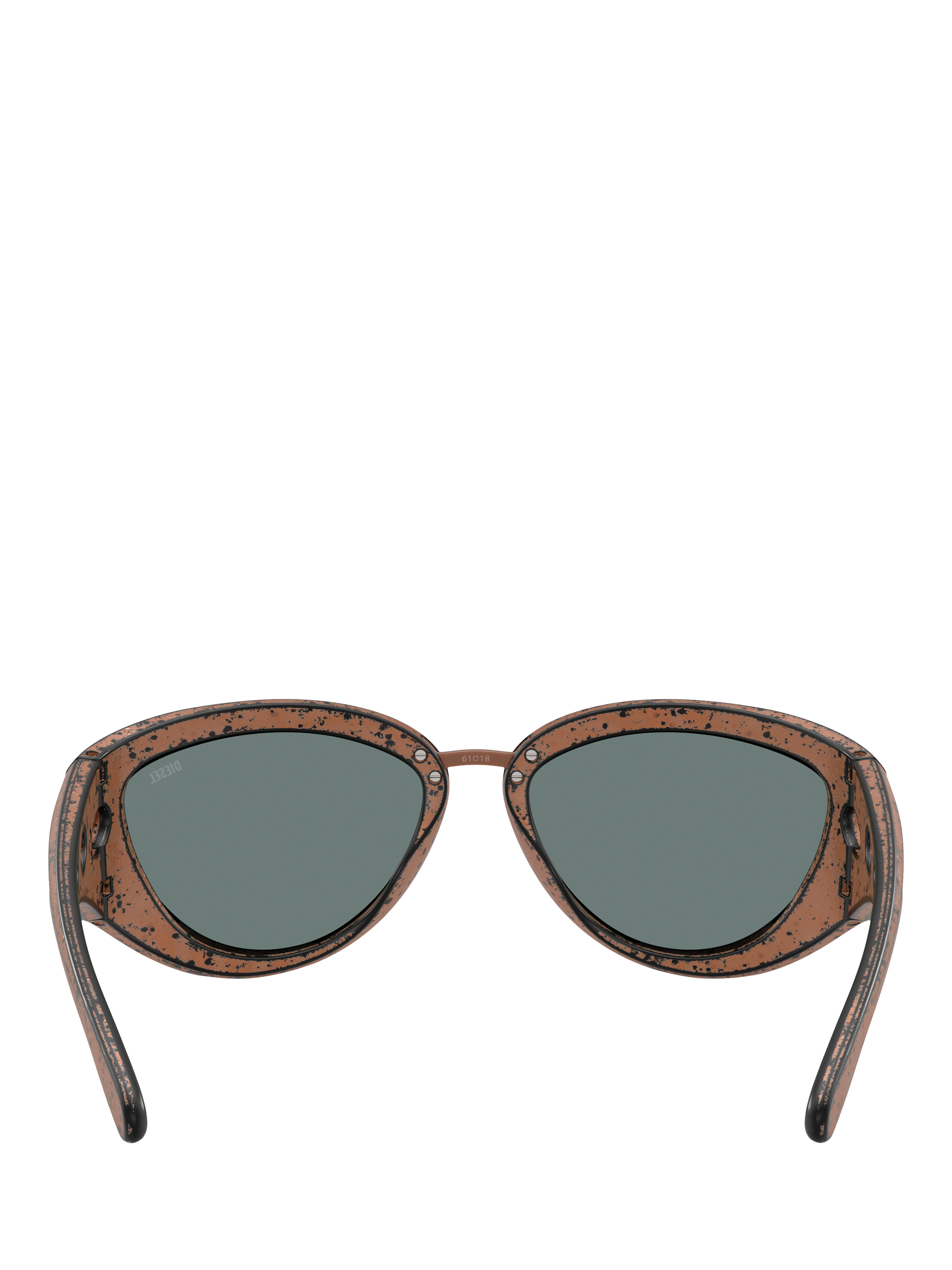 Product image 4 of 5, which shows Diesel DL3007 Unisex Cat Eye Sunglasses, Metallic