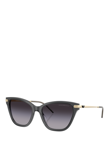 Emporio Armani EA4251 Cat's Eye Sunglasses, Grey/Grey Gradient, Grey/Grey Gradient