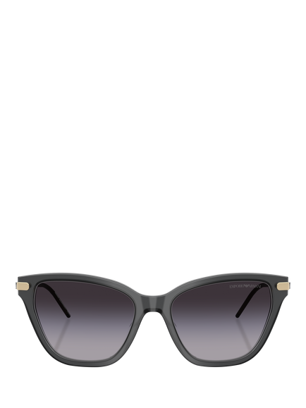 Emporio Armani EA4251 Cat's Eye Sunglasses, Grey/Grey Gradient - view 2, Grey/Grey Gradient