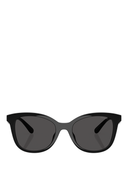 Coach HC8419 Women's Square Sunglasses, Black - view 2, Black