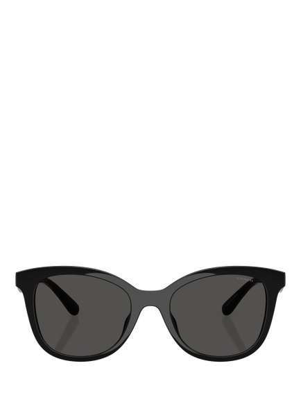 Coach HC8419 Women's Square Sunglasses, Black - view 2, Black