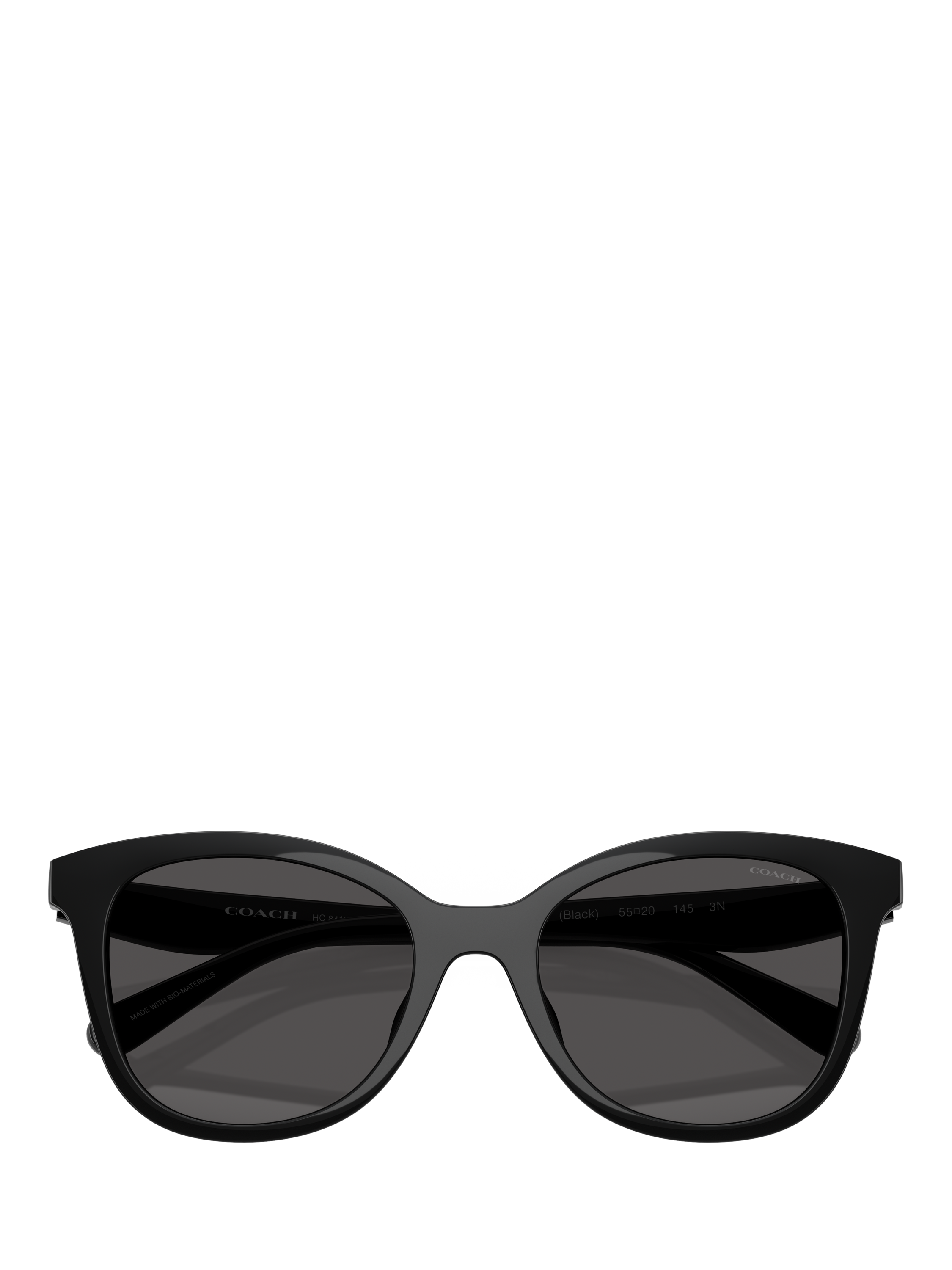 Product image 5 of 5, which shows Coach HC8419 Women's Square Sunglasses, Black