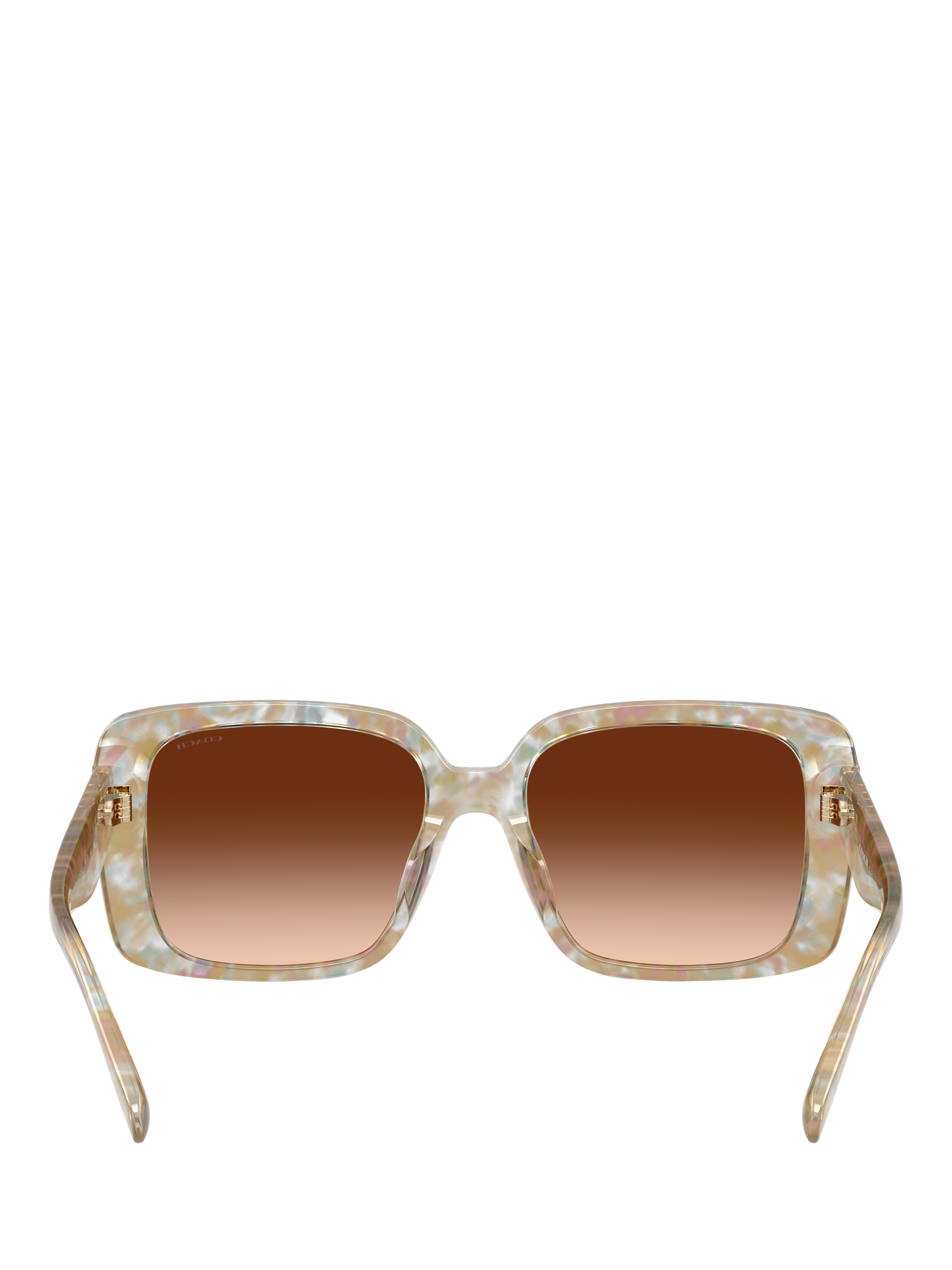 Product image 4 of 5, which shows Coach HC8424 Women's Square Sunglasses, Light Brown/Brown Gradient