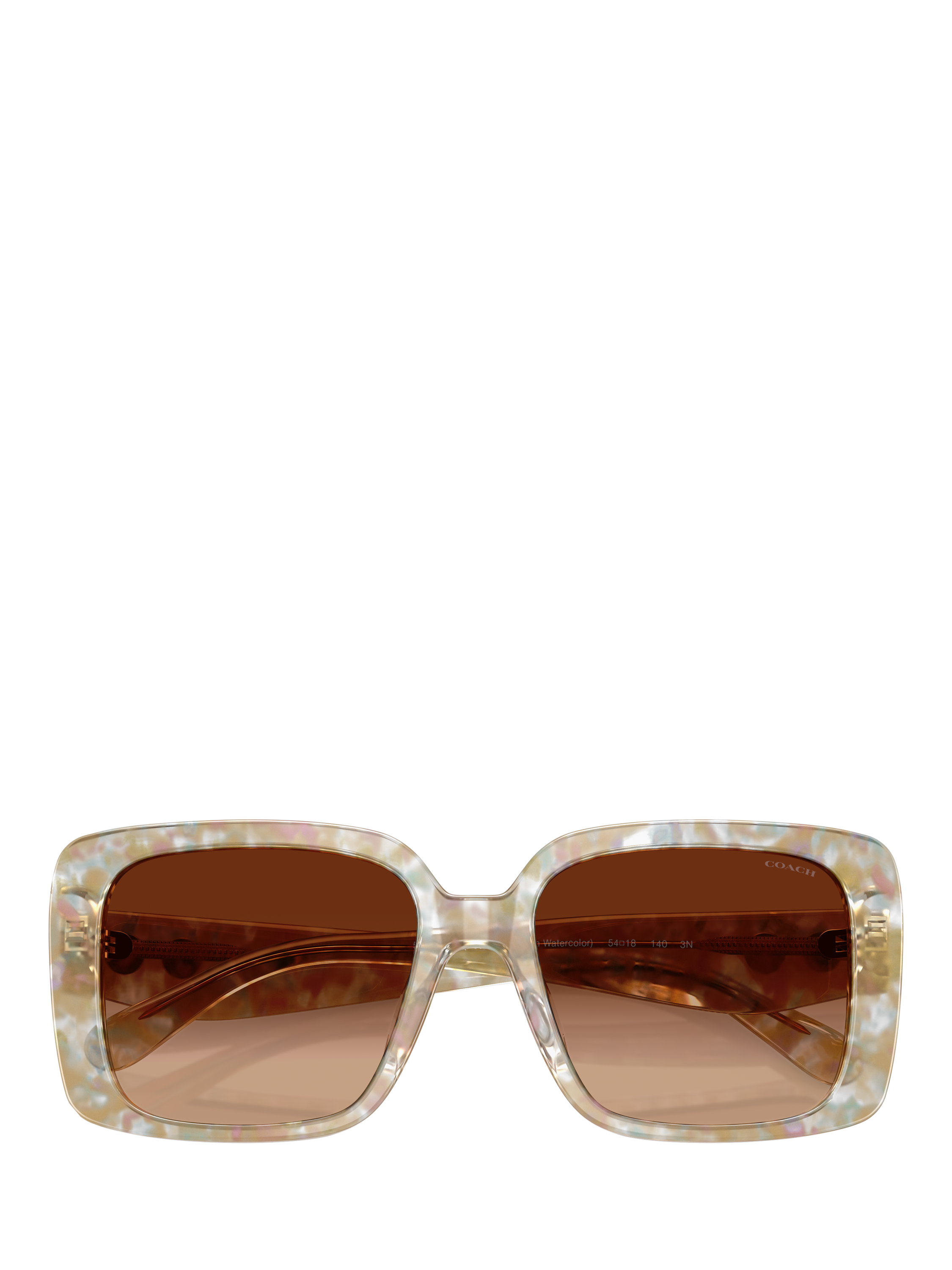 Product image 5 of 5, which shows Coach HC8424 Women's Square Sunglasses, Light Brown/Brown Gradient