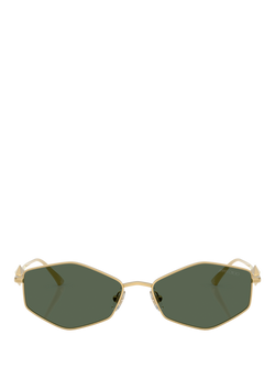Jimmy Choo JC4017 Hexagonal Sunglasses - view 2, Gold/Green