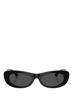 Jimmy Choo JC5038B Women's Oval Sunglasses - view 2, Black