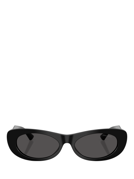 Jimmy Choo JC5038B Women's Oval Sunglasses - view 2, Black