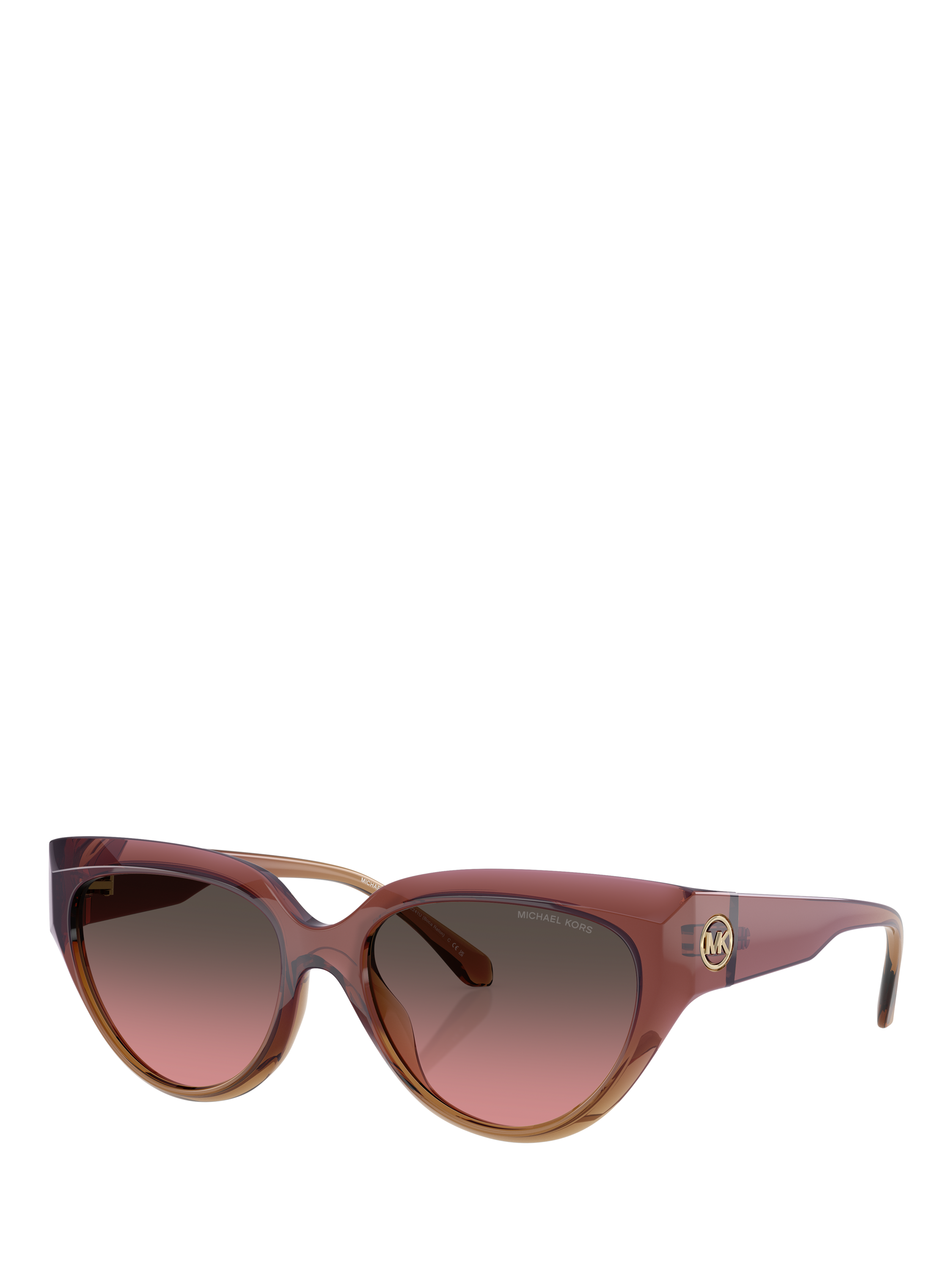 Product image 1 of 5, which shows Michael Kors MK2241 Cat's Eye Sunglasses, Pink/Pink Gradient