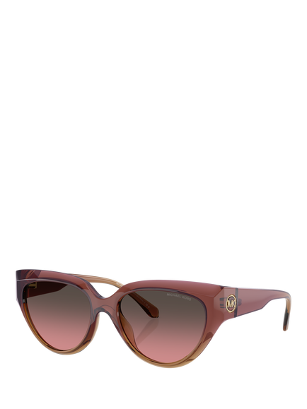 Michael Kors MK2241 Cat's Eye Sunglasses, Pink/Pink Gradient, Pink/Pink Gradient