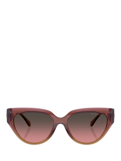Michael Kors MK2241 Cat's Eye Sunglasses, Pink/Pink Gradient - view 2, Pink/Pink Gradient