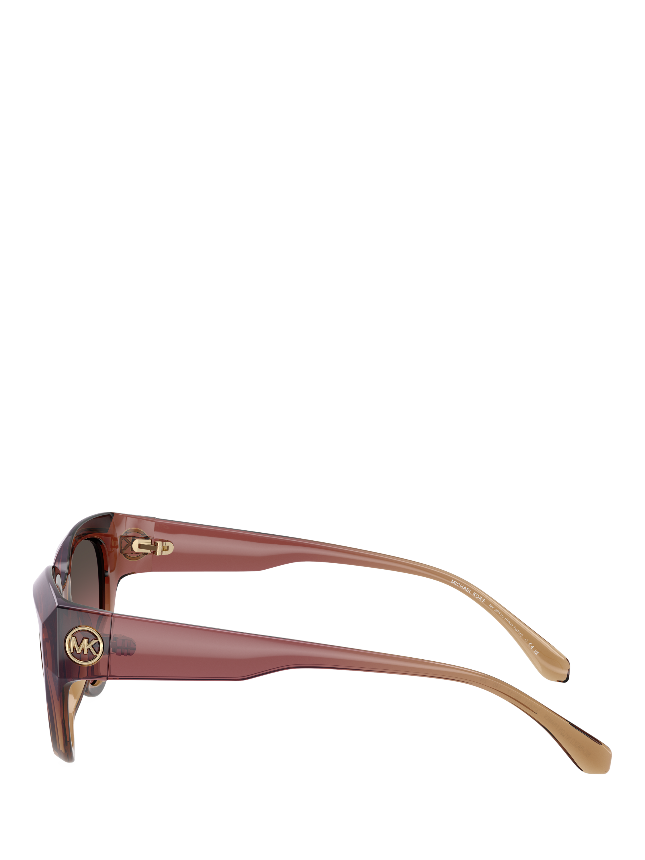 Product image 3 of 5, which shows Michael Kors MK2241 Cat's Eye Sunglasses, Pink/Pink Gradient
