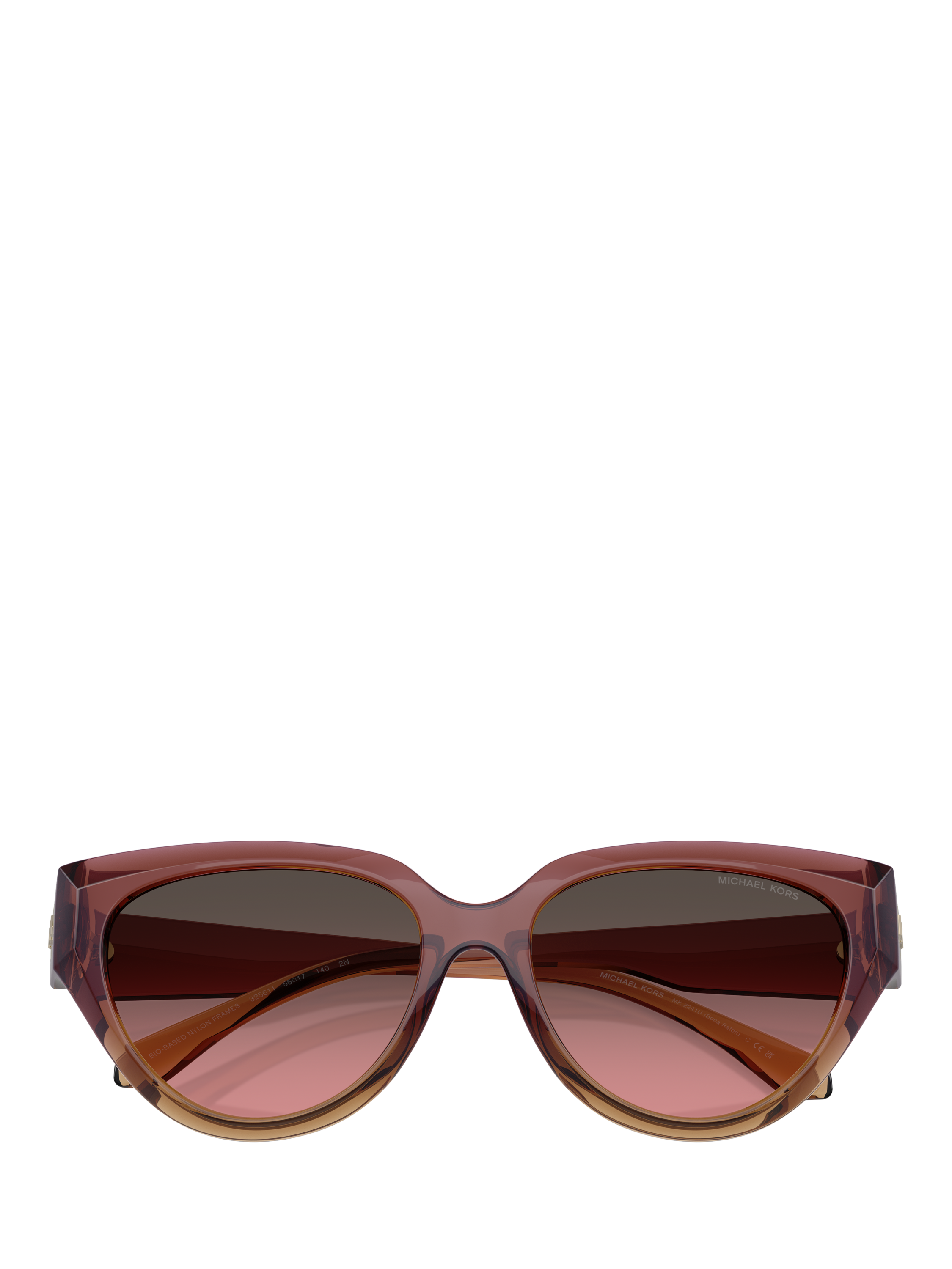 Product image 5 of 5, which shows Michael Kors MK2241 Cat's Eye Sunglasses, Pink/Pink Gradient