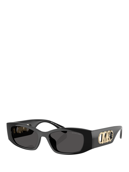 Michael Kors MK2243 Rectangular Sunglasses, Black