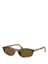 Miu Miu 0MU Women's Slim Sunglasses, Havana/Brown