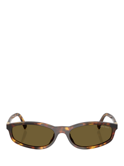 Miu Miu 0MU Women's Slim Sunglasses, Havana/Brown - view 2, Havana/Brown