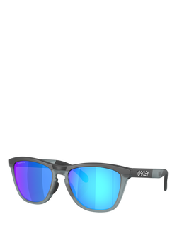 Oakley OO9284 Men's Mirrored D-Frame Sunglasses, Grey/Mirro Blue, Grey/Mirro Blue