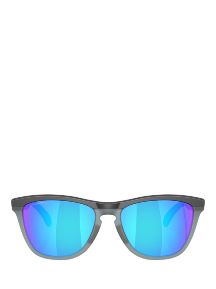 Oakley OO9284 Men's Mirrored D-Frame Sunglasses, Grey/Mirro Blue - view 2, Grey/Mirro Blue