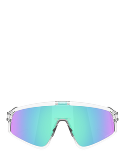 Oakley OO9404 Unisex Rectangular Sunglasses, Clear/Mirror Blue - view 2, Clear/Mirror Blue