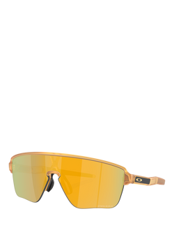 Oakley OO9415 Men's Rectangular Sunglasses, Yellow/Mirror Yellow